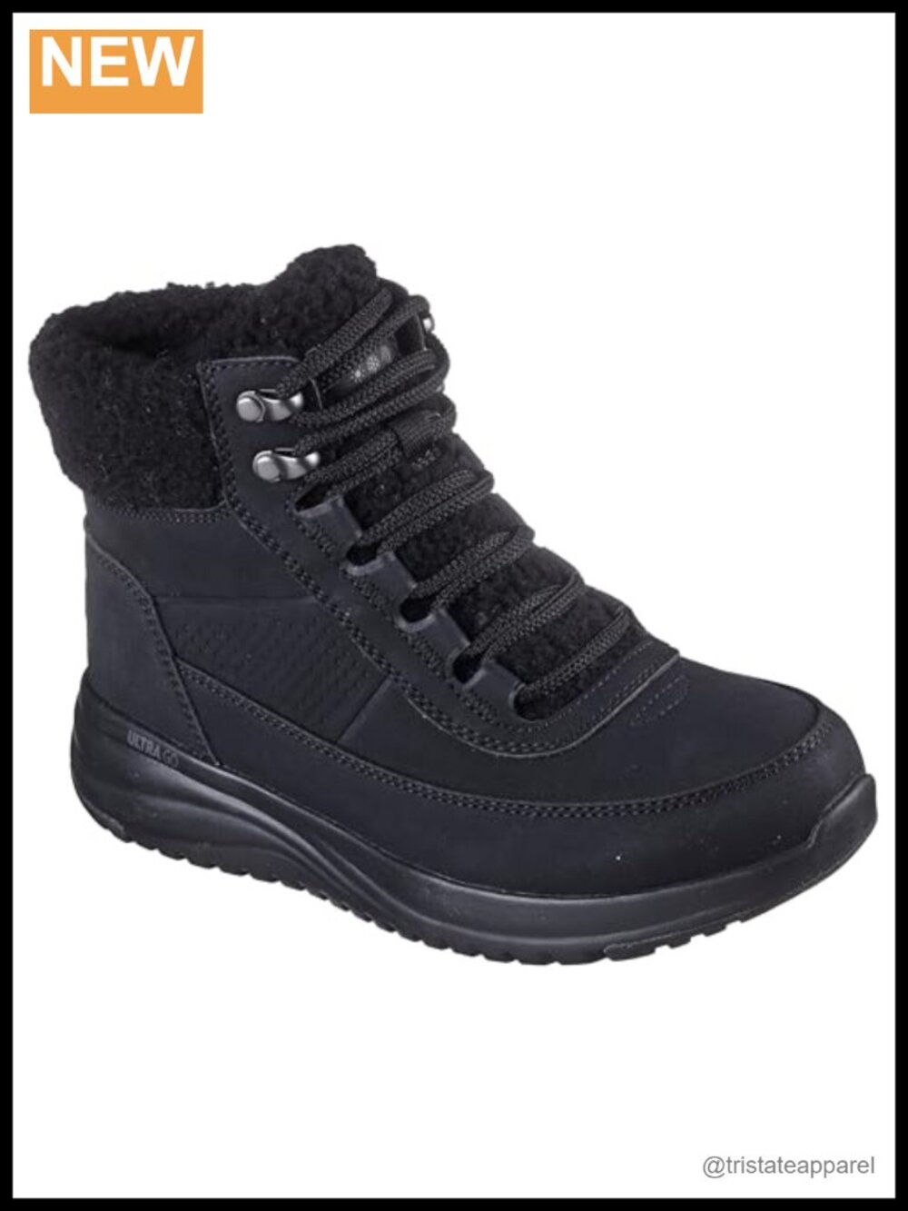 Skechers Women's Waterproof Ankle Hiking Boots with Memory Foam Insole